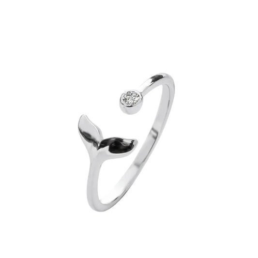 Dolphin Tail 925 Sterling Silver Ring