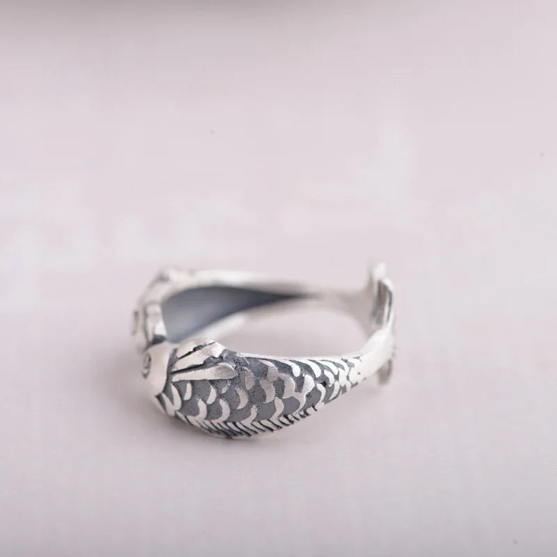 Fish Shaped 925 Sterling Silver Ring