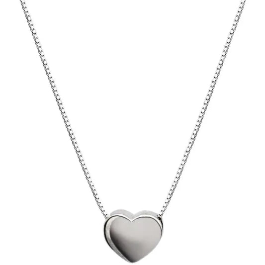 Heart Shape 925 Sterling Silver Necklace & Pendant