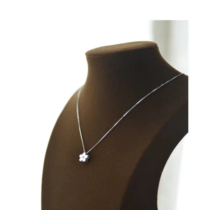 Flower 925 Sterling Silver Necklace & Pendant