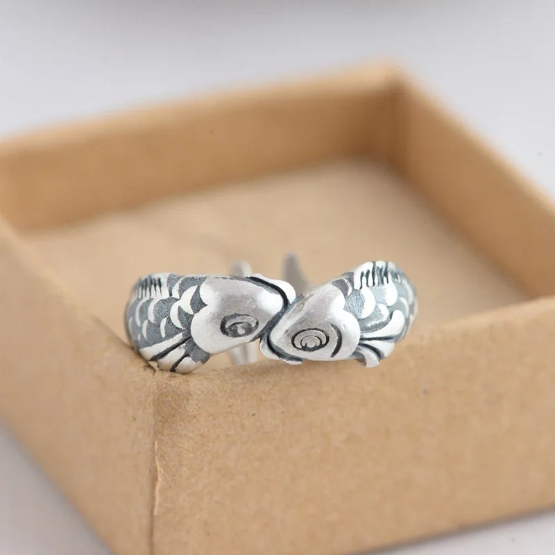 Fish Shaped 925 Sterling Silver Ring