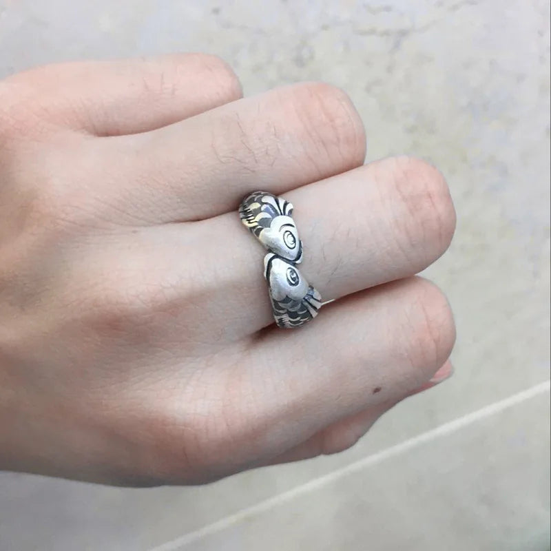 Fish Shaped 925 Sterling Silver Ring