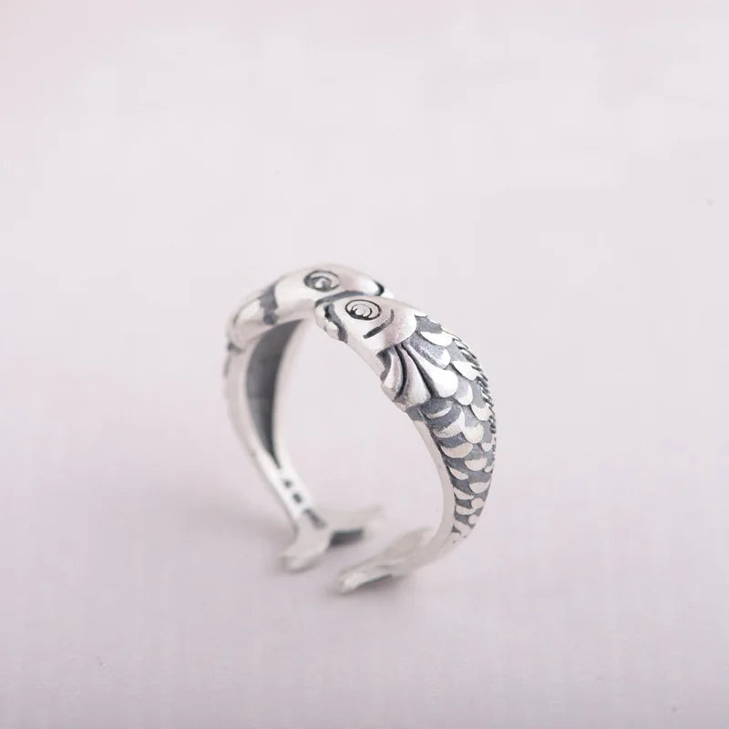 Fish Shaped 925 Sterling Silver Ring