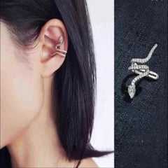 Snake Cuff 925 Sterling Silver Clip Earrings Only the price