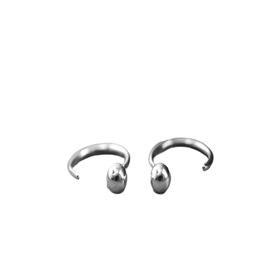 Ball 925 Sterling Silver Stud Earrings