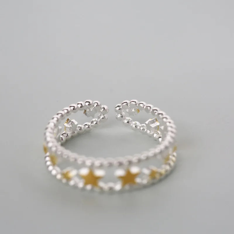 Star Shape 925 Sterling Silver Ring