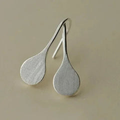 Leaf 925 Sterling Silver Drop Earrings