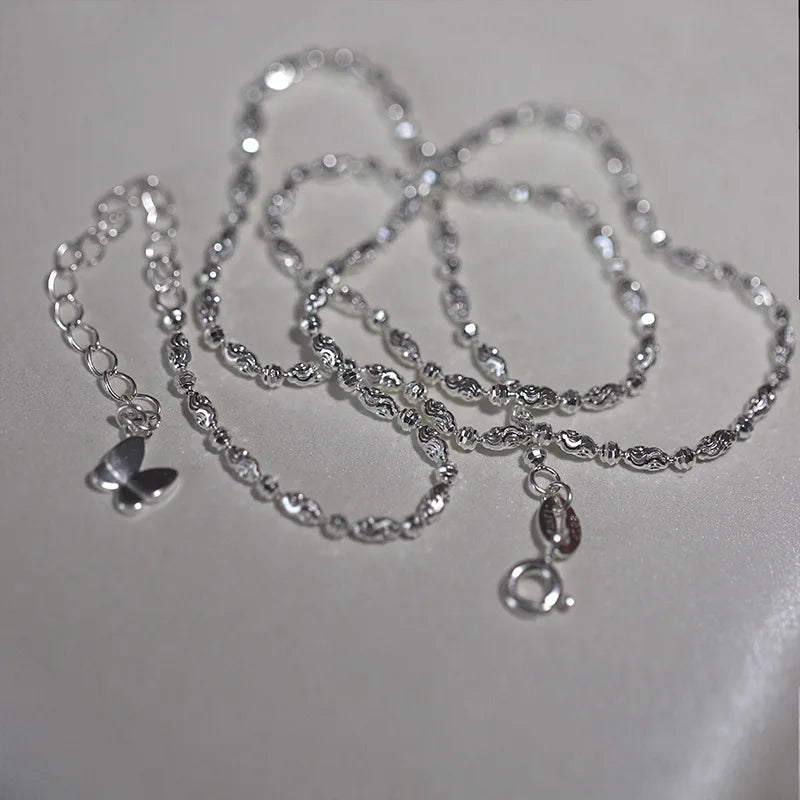 Letter Adjustable 925 Sterling Silver Bracelet