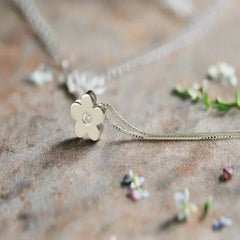 Flower 925 Sterling Silver Necklace & Pendant